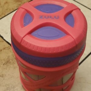 Zulu Lunch Canister 12oz Insulated Cold Hot Wide Mouth Silicon Sleeve Travel